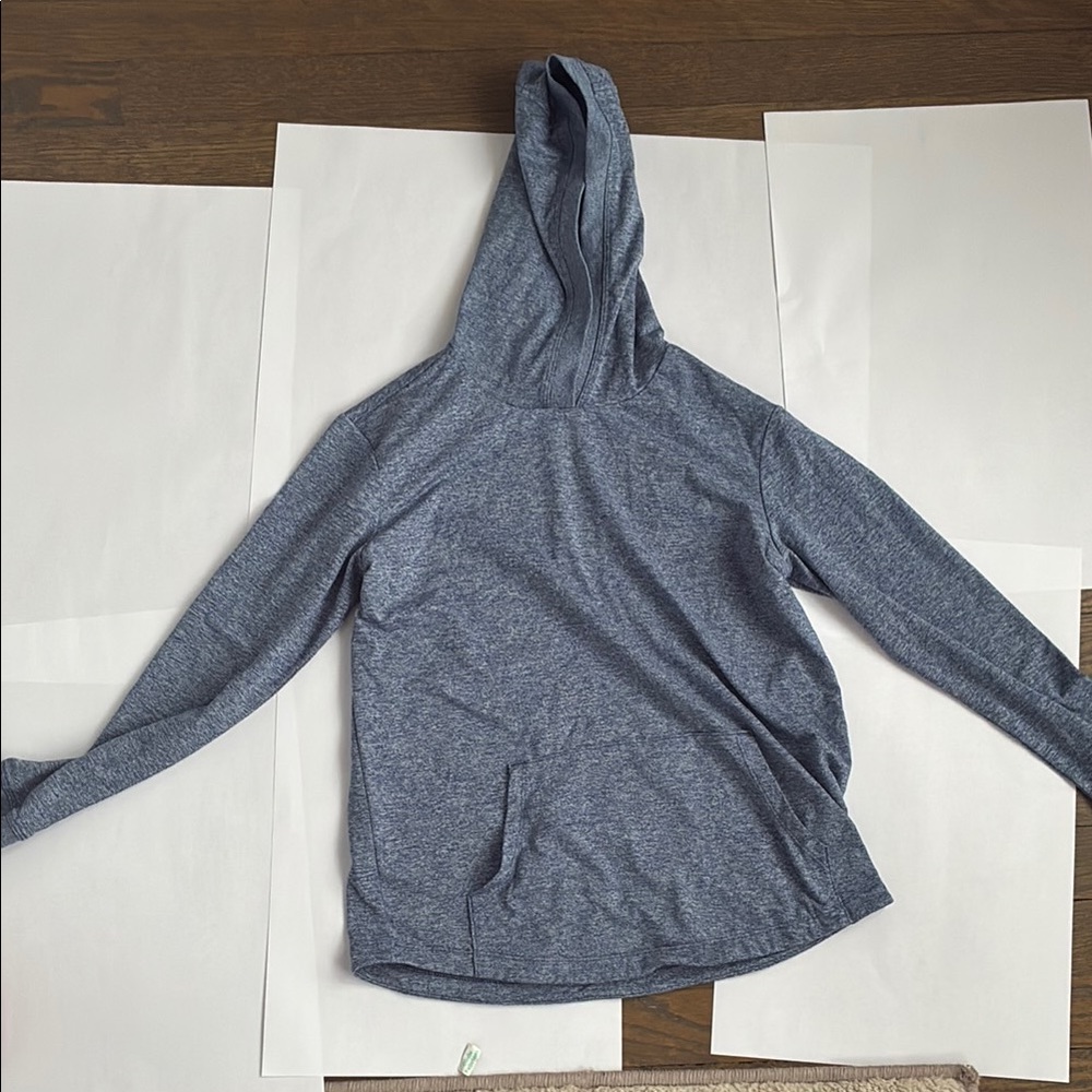 Blue Hooded Sweatshirt